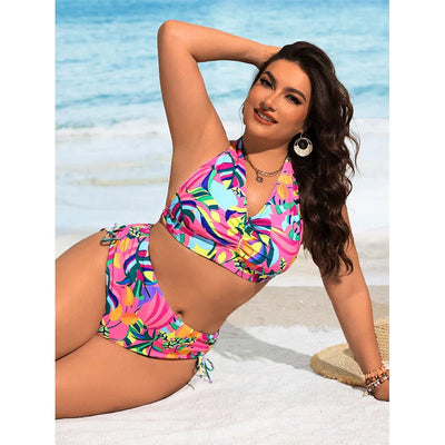 Lady Print Curvy Bikini