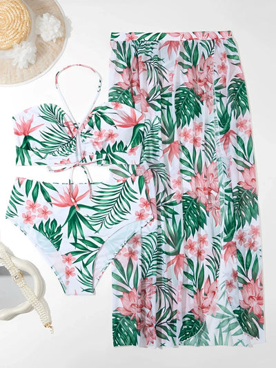 3 Piece High Waist Swimsuit