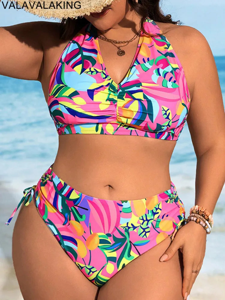 Lady Print Curvy Bikini
